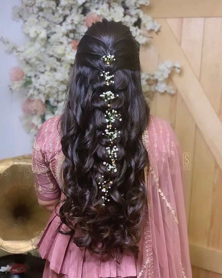 reception indian bridal hairstyle